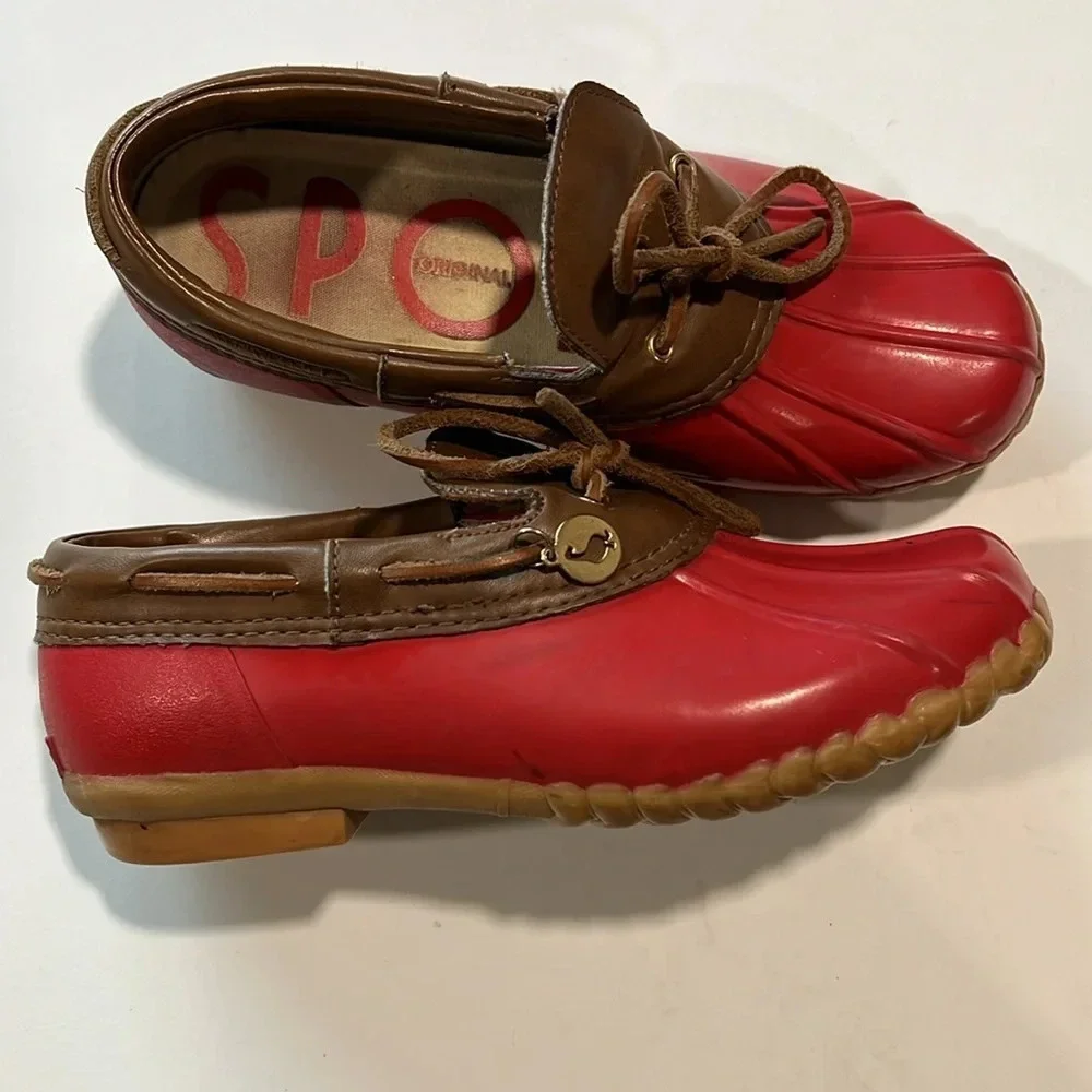 Vintage Sporto - duck boots,‎ red, 7